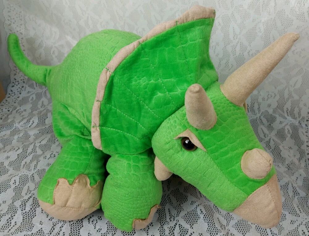 Toys R Us Dinosaur Plush Triceratops Dino Green Geoffrey 24" Stuffed Toy 2016